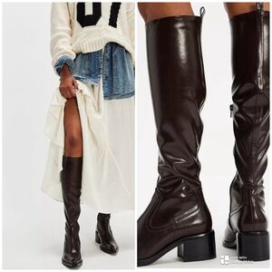 Jeffrey Campbell Alix Tall Boots in Chocolate Size 8 Like New